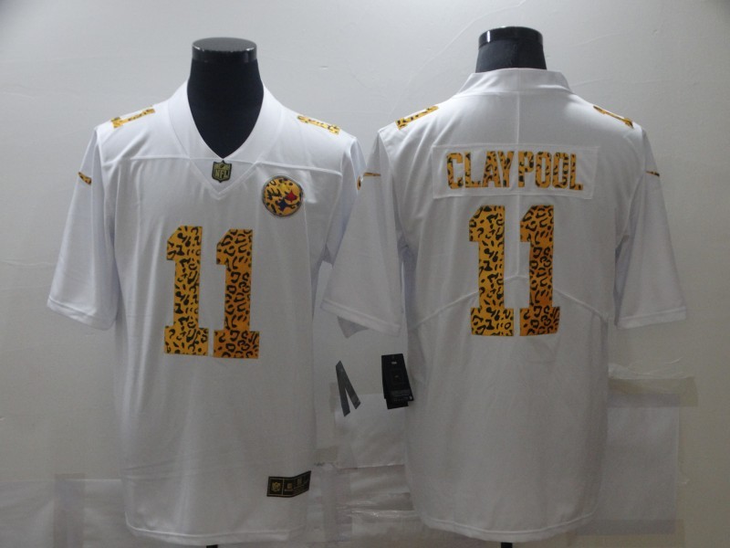 Men's Pittsburgh Steelers Chase Claypool #11 White Jersey